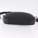 Salvatore Ferragamo Gancini Shoulder Bag Canvas Black Silver Auth 211918A-11