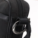 Salvatore Ferragamo Gancini Shoulder Bag Canvas Black Silver Auth 211918A-17