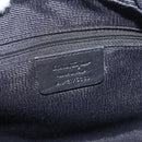 Salvatore Ferragamo Gancini Shoulder Bag Canvas Black Silver Auth 211918A-18