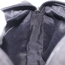 Salvatore Ferragamo Gancini Shoulder Bag Canvas Black Silver Auth 211918A-20