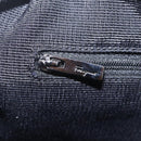 Salvatore Ferragamo Gancini Shoulder Bag Canvas Black Silver Auth 211918A-23