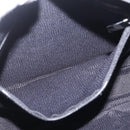Salvatore Ferragamo Gancini Shoulder Bag Canvas Black Silver Auth 211918A-24