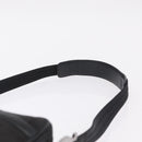 Salvatore Ferragamo Gancini Shoulder Bag Canvas Black Silver Auth 211918A-8