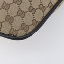 GUCCI GG Canvas Hand Bag Beige Silver 001 4033 Auth 211921V-10