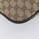 GUCCI GG Canvas Hand Bag Beige Silver 001 4033 Auth 211921V-11