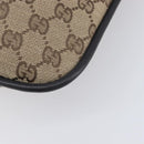 GUCCI GG Canvas Hand Bag Beige Silver 001 4033 Auth 211921V-12