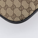 GUCCI GG Canvas Hand Bag Beige Silver 001 4033 Auth 211921V-13