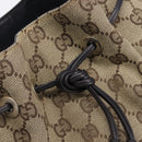 GUCCI GG Canvas Hand Bag Beige Silver 001 4033 Auth 211921V-14