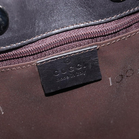 GUCCI GG Canvas Hand Bag Beige Silver 001 4033 Auth 211921V
