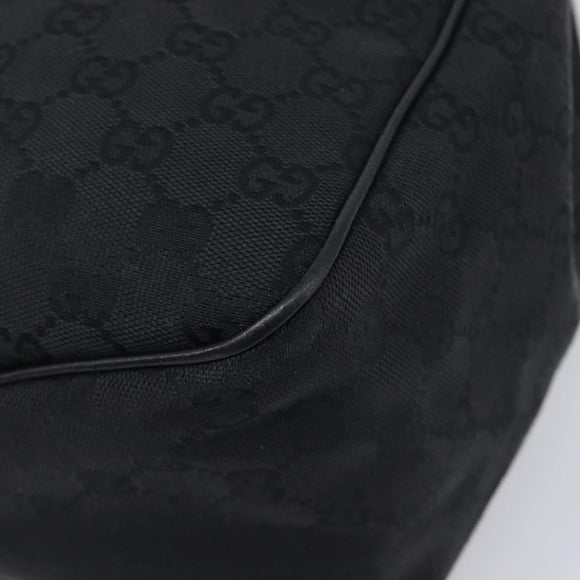 GUCCI GG Canvas Hand Bag Black 106494 Auth 211923V