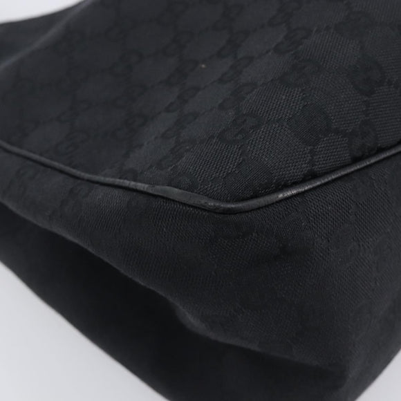 GUCCI GG Canvas Hand Bag Black 106494 Auth 211923V