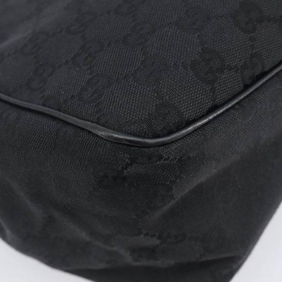 GUCCI GG Canvas Hand Bag Black 106494 Auth 211923V
