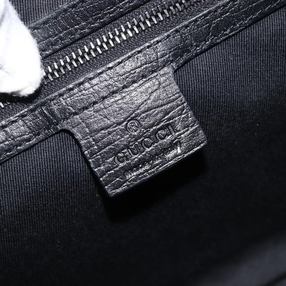 GUCCI GG Canvas Hand Bag Black 106494 Auth 211923V