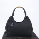 GUCCI GG Canvas Hand Bag Black 106494 Auth 211923V-24