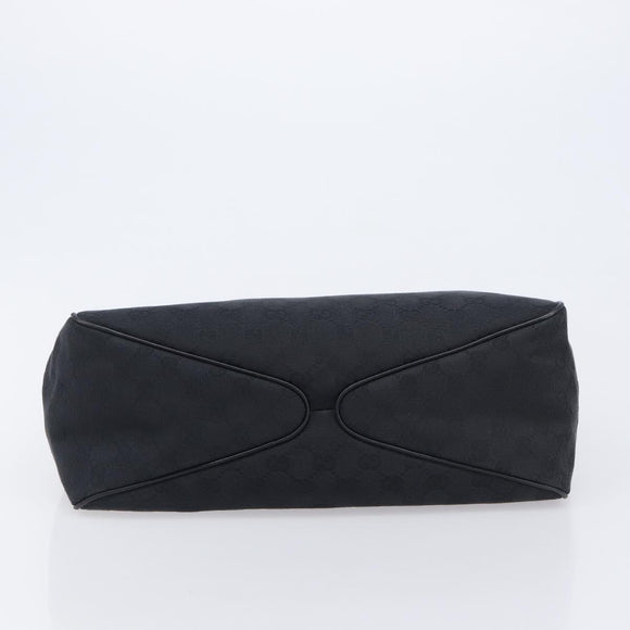 GUCCI GG Canvas Hand Bag Black 106494 Auth 211923V