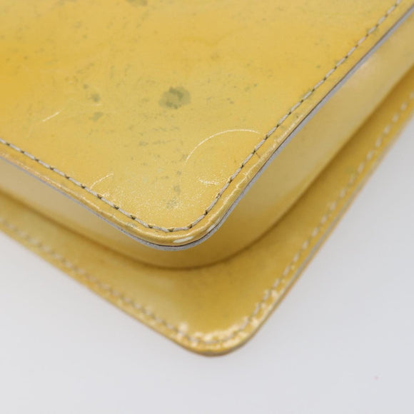 LOUIS VUITTON Monogram Vernis Motto Accessory Pouch Gris M91030 LV Auth 211924