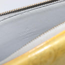LOUIS VUITTON Monogram Vernis Motto Accessory Pouch Gris M91030 LV Auth 211924-19