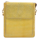 LOUIS VUITTON Monogram Vernis Motto Accessory Pouch Gris M91030 LV Auth 211924-2