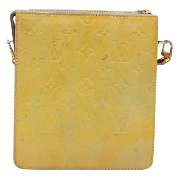 LOUIS VUITTON Monogram Vernis Motto Accessory Pouch Gris M91030 LV Auth 211924