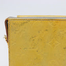 LOUIS VUITTON Monogram Vernis Motto Accessory Pouch Gris M91030 LV Auth 211924-4