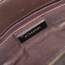 BURBERRY Nova Check Shoulder Bag Canvas Beige Silver Auth 211941-17