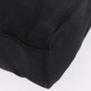 PRADA Chain Shoulder Bag Nylon Black Gold Auth 211942-13