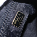 PRADA Chain Shoulder Bag Nylon Black Gold Auth 211942-18