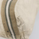 GUCCI GG Canvas Sherry Line Tote Bag Beige 189669 Auth 211957-12