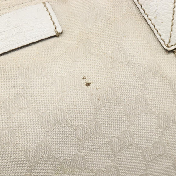 GUCCI GG Canvas Sherry Line Tote Bag Beige 189669 Auth 211957