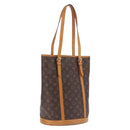 LOUIS VUITTON Monogram Bucket GM Shoulder Bag M42236 LV Auth 211958-1