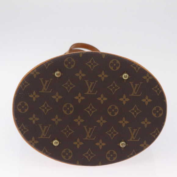 LOUIS VUITTON Monogram Bucket GM Shoulder Bag M42236 LV Auth 211958