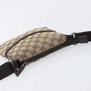 GUCCI GG Canvas Shoulder Bag Beige Silver 147671 Auth 211962-6