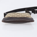 GUCCI GG Canvas Shoulder Bag Beige Silver 147671 Auth 211962-9