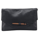LOEWE Shoulder Bag Leather Black Auth 211966-2