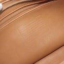 Coach Shoulder Bag Leather Beige Silver Auth 211975-16