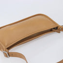 Coach Shoulder Bag Leather Beige Silver Auth 211975-6