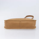 Coach Shoulder Bag Leather Beige Silver Auth 211975-9