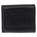 Christian Dior Trifold Wallet Leather Black Gold Auth 211978A-3