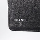 CHANEL Bicolore Long Wallet Leather Purple Silver CC Auth 211981V-14