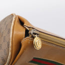 GUCCI Micro GG Supreme Web Sherry Line Bag PVC Beige 001 123 0918 Auth 211984-15