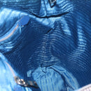PRADA Hand Bag Canvas 2way Blue Silver Auth 211986A-22
