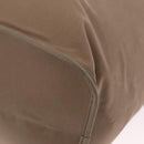 HERMES Cabak PM Hand Bag Canvas 2way Beige Silver Auth 211992-15