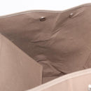 HERMES Cabak PM Hand Bag Canvas 2way Beige Silver Auth 211992-18