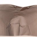 HERMES Cabak PM Hand Bag Canvas 2way Beige Silver Auth 211992-19