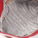 Salvatore Ferragamo Gancini Tote Bag Patent Leather Red Gold Auth 211993-18