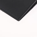 PRADA Long Wallet Safiano Leather Black Silver Auth 211994A-10