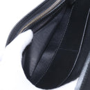 PRADA Long Wallet Safiano Leather Black Silver Auth 211994A-16