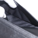 PRADA Long Wallet Safiano Leather Black Silver Auth 211994A-17