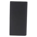 PRADA Long Wallet Safiano Leather Black Silver Auth 211994A-3