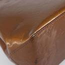 LOUIS VUITTON Monogram Vernis Reade PM Hand Bag Bronze M91146 LV Auth 211997-13